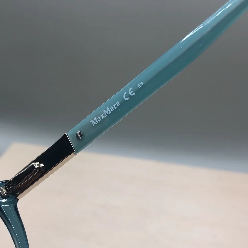 MAX MARA mm1206 Eyeglasses in color YTV 53 -16-140 aqua crystal blue FRAMES ONLY